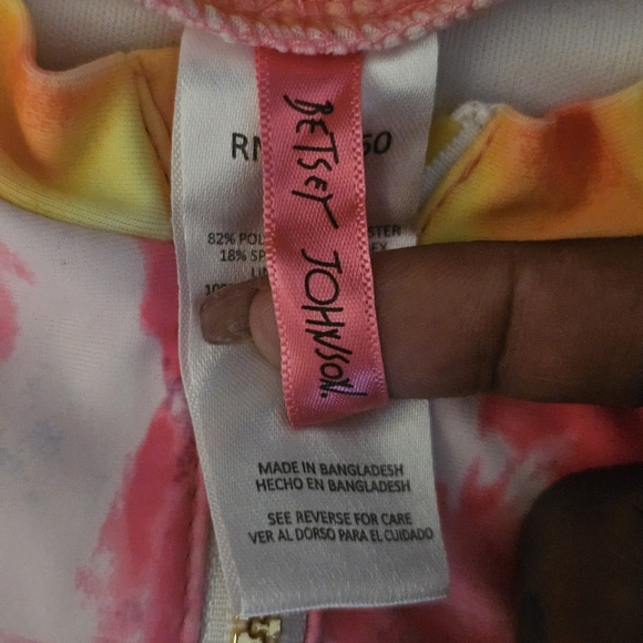 Betsey Johnson Tie-Dye Kids Swim Rashguard Set - Picture 4 of 8